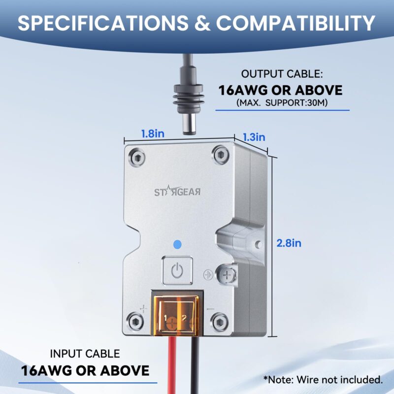 7 Starlink Mini 12V Adapter, DC Step Up Converter 12-24V to 28V 3.5A with On/Off Switch for Starlink Mini DC Power Supply Cable Battery Pack, Starlink Mini Accessories for RV/Truck/Boat/Outdoor Use