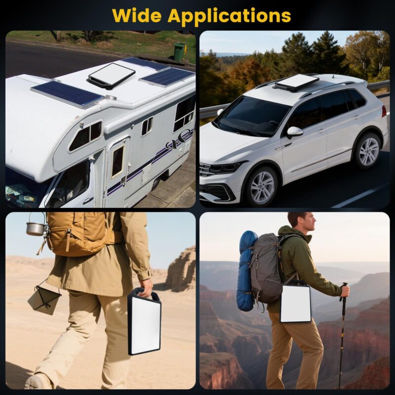 Starlink Mini Magnetic Mount with Protective Silicone Case, 2 in 1 Satellite Dish Mounting Kit & Cover with 200lbs Magnet Bases Handle Shoulder Strap & 1/4"-20 Nuts for RVs Car Boat/Road Trip