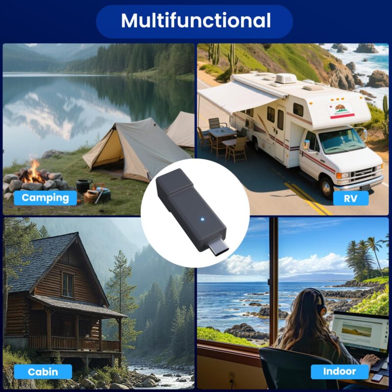 8 Starlink Mini Cable Adapter, USB C to DC Adapter Power Cable Adapter for Starlink Mini, USB C Male to DC Female for Power Cord Work with 20V/65W, 20V/100W, 28V/140W PD Power Source