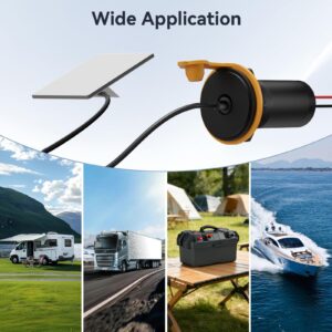 Starlink Mini 12V Adapter, RV Pass Through Power Socket with DC 12V to 24V Step Up Converter Adapter Waterproof & Aluminum, 24V Power Supply Starlink Mini Accessories for RV/Truck/Boat/Off-Grid Use