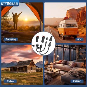 Starlink Flat High Performance Extension to RJ45 Cable, Ethernet Adapter for Starlink Flat High Performance 22AWG, Waterproof SPX RJ45 Coupler with End Caps (2 Pack)