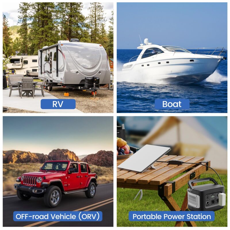 9 Power Switch for Starlink Mini/Gen 3 Cable, 16mΩ IP67 Waterproof with Magnetic Base Outdoor Switch, 16AWG 1FT Extension Cable Power Cord & Adapter with One-Touch Metal Button&Dual LEDs for RV Camping