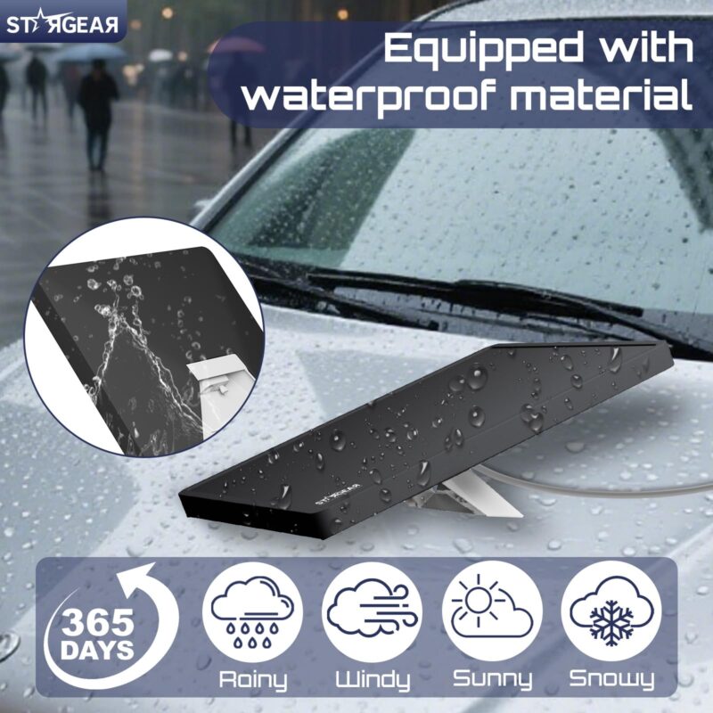 9 Starlink Mini Case, Mini Protective Cover Liquid Silicone Case for Starlink Satellite Dish, Accessories for Starlink Portable Full Cover Shell with Black Sticker