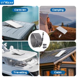 Starlink Mini Gen 3 Cable 49FT, Heavy Duty Starlink Ethenet Power Cable Replacement Extension Cord Stainless Steel Sleeve Starlink Accessories