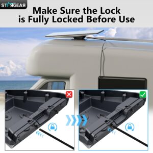 Starlink Gen 3 Mount, Starlink Standard Mounts Mobility Heavy Duty, Anti Theft Flat Mount for Gen 3/V3/REV.4 Satellite Dish, Starlink Kit Accessories for Roof, Car, RV, Boat, Aluminum Alloy