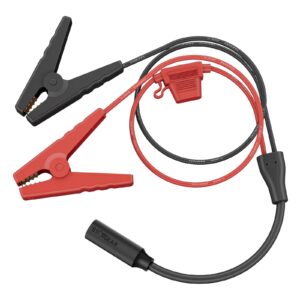 Starink Mini 12V Adapter, Alligator Clips to DC Cable Adapter 12-48V Input for Starlink Mini, 12AWG DC Power Cable with 20A Fuse Protection, DC5521 Female Connector for RV, Boat, Car Battery