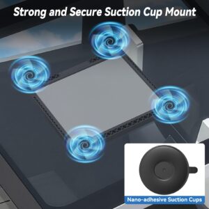 Starlink Mini Suction Cup Mount, Starlink Mini Mount with Quick-Release Design and Strong Grip, Secure Satellite Dish Mounting Kit Accessories for Cars, RV, Boats, Sunroof, Windows, Glass