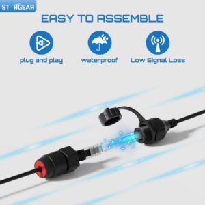Starlink Cable SPX to RJ45 Adapters, Starlink Ethernet Adapter for Star Link Gen 2 Dishy & Router with Waterproof Kits (Pair)