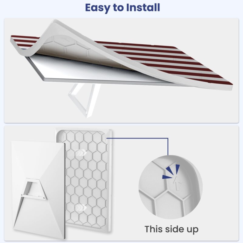 7 Starlink Gen 3 Protective Cover Case, Starlink Standard Gen 3 Case for Satellite Dish, Silicone Hail Protector Cover for Starlink Standard, Waterproof,Impact Resistant to Rocks/Sand/Hail, Flag