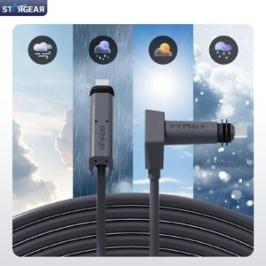 Starlink Cable  for Standard Actuated Gen 2, Starlink Replacement Cable for Rectangular Satellite V2 Waterproof Gray
