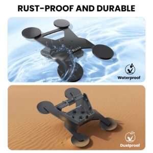 8 Starlink Gen 3 Mount Mobility, Magnetic with 440lbs Heavy Duty Magnet Suction Bases, Lockable Standard Magnetic Mount Kits, Starlink Bracket Mounts for Satellite Dish, Car, RV, Truck, Aluminum Alloy