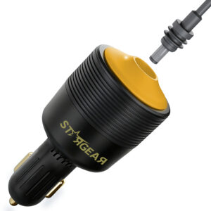 Starlink Mini Car Adapter 12V to 30V DC Step Up Converter with White Indicator Light, 60W Car Cigarette Lighter Adapter for Starlink Mini, Supports 16AWG 50M Cable, Ideal for RV,Boat,Trailer