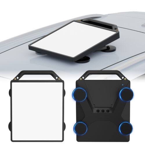 200lbs Strong Magnetic Mount with Protective Case for Starlink Mini, 2 in 1 Satellite Dish Mounting Kit Antenna Accessory with Handle Shoulder Strap & 1/4"-20 Nuts for RVs Car Boat/Road Trip