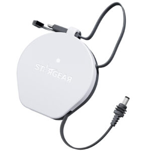 Starlink Mini Cable 6.5FT, USB-C Retractable Cable with Smart Protocol Chip, 140W Starlink USB C to DC Power Cable with Indicator Light, Work with 20V/100W, 28V/140W PD Power Source