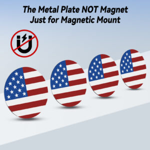 副图8 4PCS Magnetic Mount Plates for Starlink Mini/Gen 3, Adhesive Metal Plates Magnetic Pads for Satellite Dish Magnetic Mount, Antenna Mounting Kit for Car Truck SUV Aluminum/Glass Roof, Flag