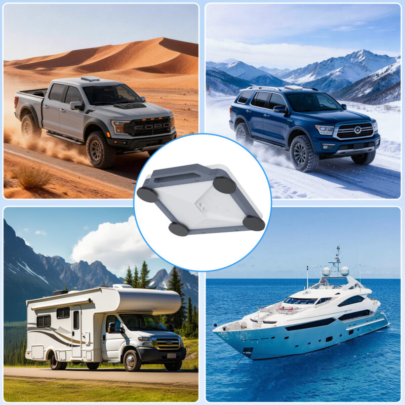 副图7 Starlink Mini Magnetic Mount with Protective Case & 4PCS Self-Adhesive Metal Plates, 300lbs Ultra-Durable, Hail & UV Resistant Starlink Mini Roof Mount for RVs, UTVs, Trucks, Cars & Boats