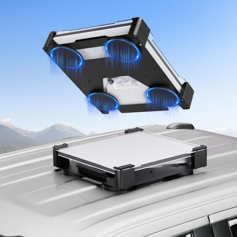 STARGEAR for Starlink Mini Mount, 200lbs Magnetic with 4MM Acrylic Shield Weatherproof, Hail & UV Resistant Starlink Mini Magnetic Mount, Starlink Mini Roof Mount Compatible with Third-Party Battery