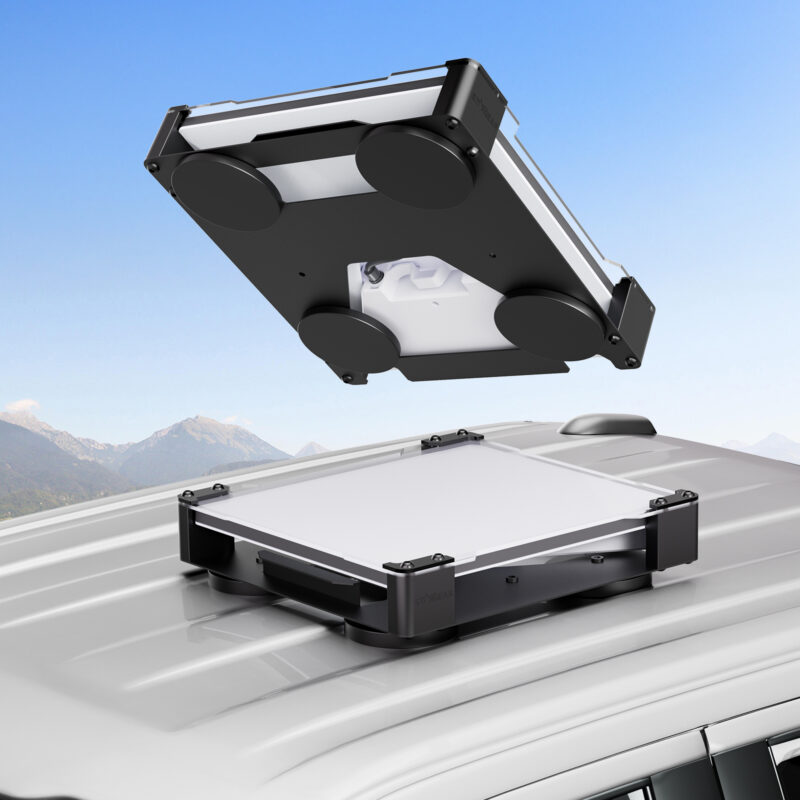 STARGEAR for Starlink Mini Mount, 200lbs Magnetic with 4MM Acrylic Shield Weatherproof, Hail & UV Resistant Starlink Mini Magnetic Mount, Starlink Mini Roof Mount Compatible with Third-Party Battery