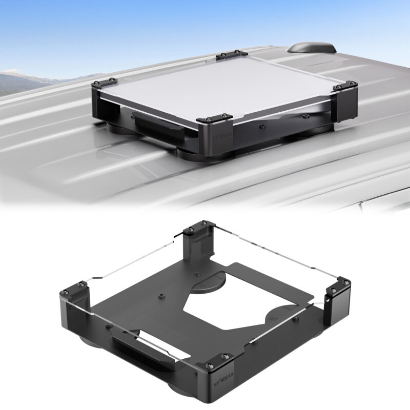 STARGEAR for Starlink Mini Mount, 200lbs Magnetic with 4MM Acrylic Shield Weatherproof, Hail & UV Resistant Starlink Mini Magnetic Mount, Starlink Mini Roof Mount Compatible with Third-Party Battery