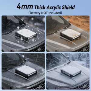 STARGEAR for Starlink Mini Mount, 200lbs Magnetic with 4MM Acrylic Shield Weatherproof, Hail & UV Resistant Starlink Mini Magnetic Mount, Starlink Mini Roof Mount Compatible with Third-Party Battery