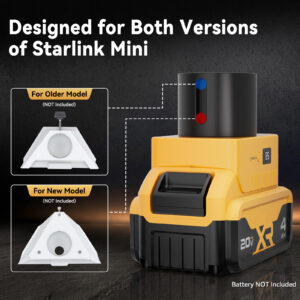 副图5(1) Starlink Mini Battery Adapter Compatible with De.Walt 20V Battery