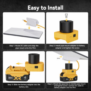 副图7 Starlink Mini Battery Adapter Compatible with De.Walt 20V Battery